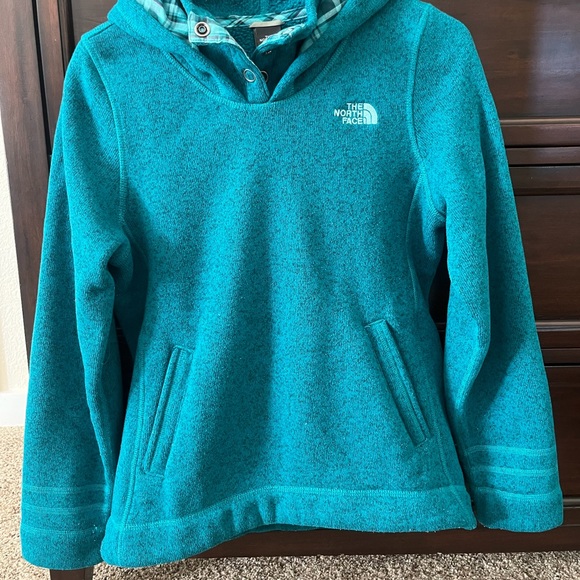 The North Face Women’s Crescent Sunset Hoodie Sz M Green Blue Teal - Picture 9 of 15
